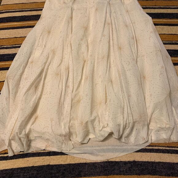 Torrid Midi Mesh Flutter Sleeve Dress Pristine Starburst Wedding Bridal Midi 2X - Picture 11 of 13